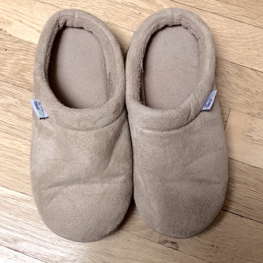 Tempurpedic slip on memory foam slippers